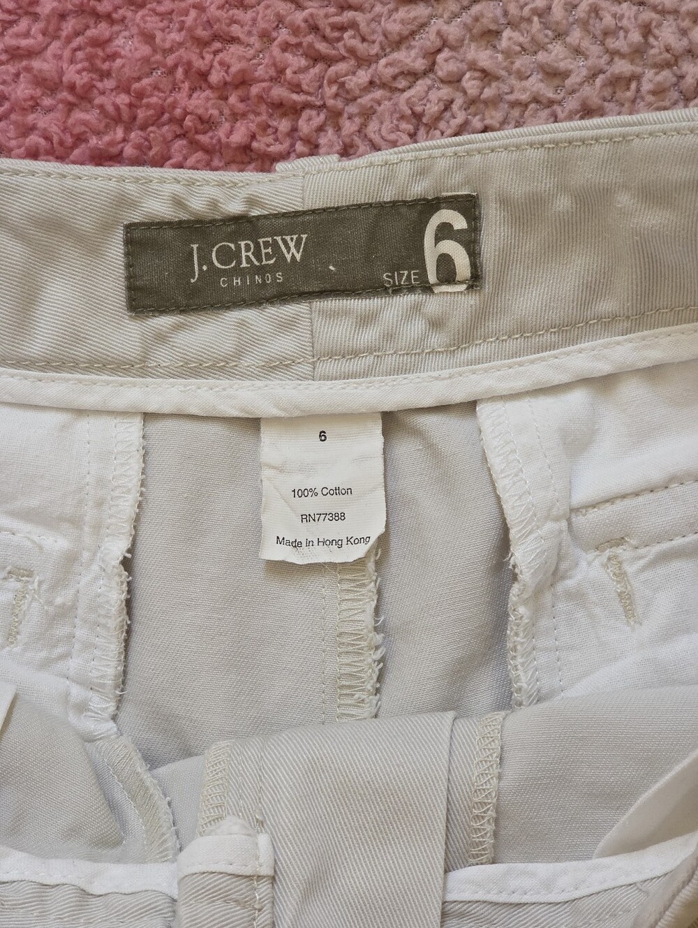 J. Crew Vintage Chino Shorts 4" Inseam Beige Womens Size 6 - Picture 2 of 10